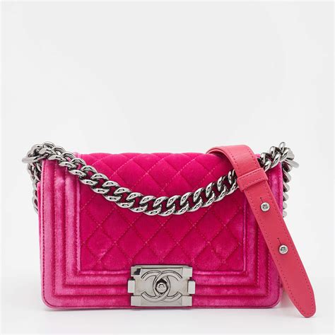 velvet chanel boy bag|price of small chanel bag.